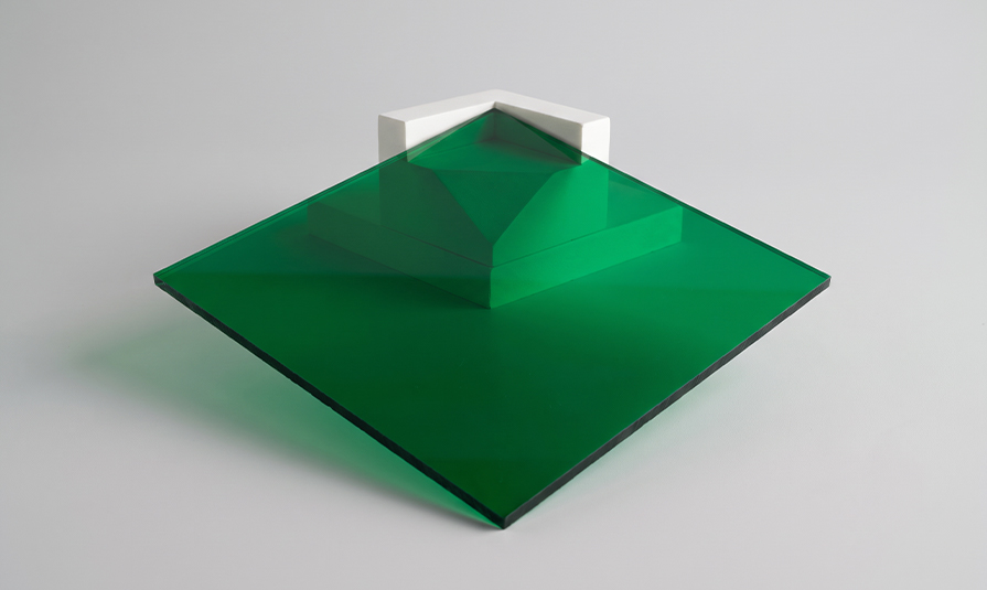 Plaque Plexiglass Maroc transparente teintée verte en PMMA